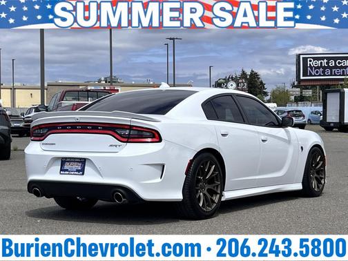 Bright White Clearcoat 2016 Dodge Charger SRT Hellcat