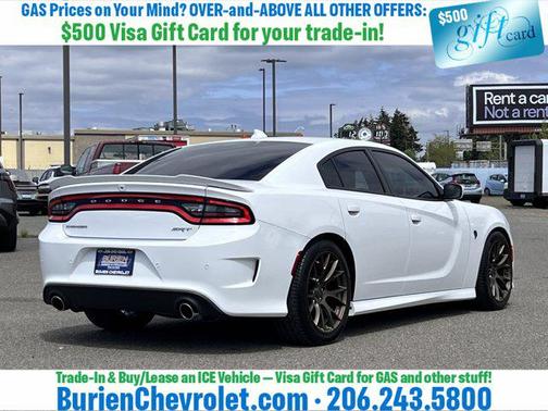 Bright White Clearcoat 2016 Dodge Charger SRT Hellcat