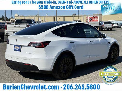 Pearl White Multi-Coat 2022 Tesla Model Y Long Range Dual Motor All-Wheel Drive