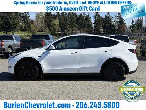 Pearl White Multi-Coat 2022 Tesla Model Y Long Range Dual Motor All-Wheel Drive