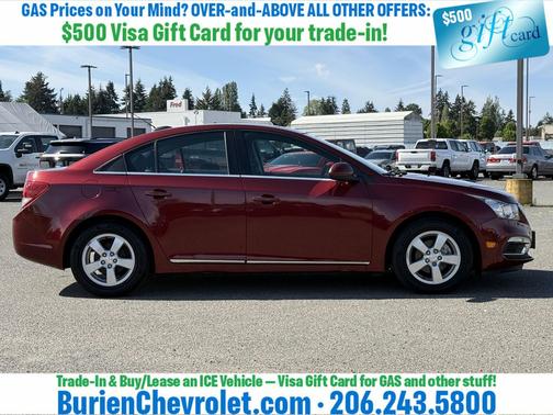 Siren Red Tintcoat 2016 Chevrolet Cruze Limited 1LT