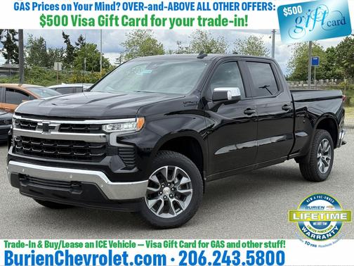 Black 2026 Chevrolet Silverado 1500 LT