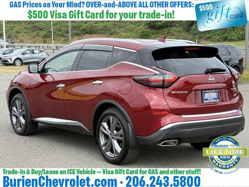 Scarlet Ember Tintcoat 2024 Nissan Murano Platinum Intelligent AWD