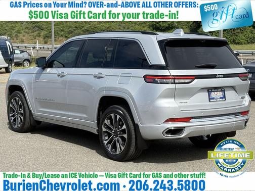 Silver Zynith 2022 Jeep Grand Cherokee Overland