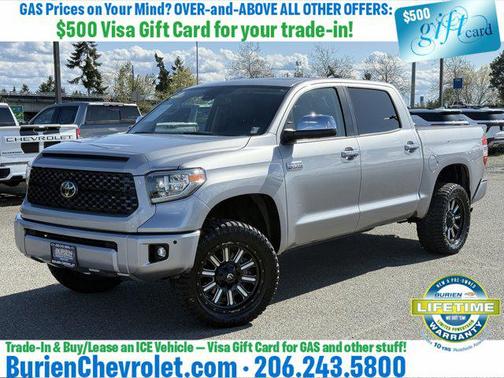 Silver Sky Metallic 2020 Toyota Tundra Platinum