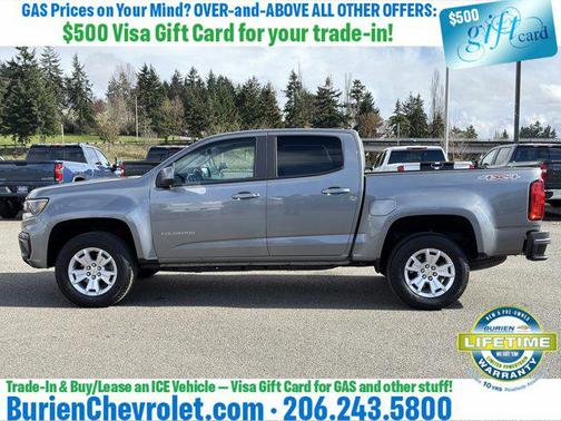 Satin Steel Metallic 2022 Chevrolet Colorado LT