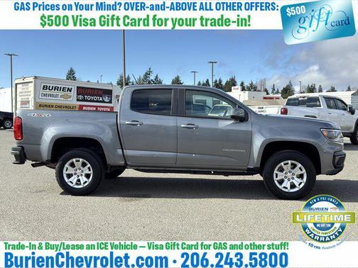 Satin Steel Metallic 2022 Chevrolet Colorado LT