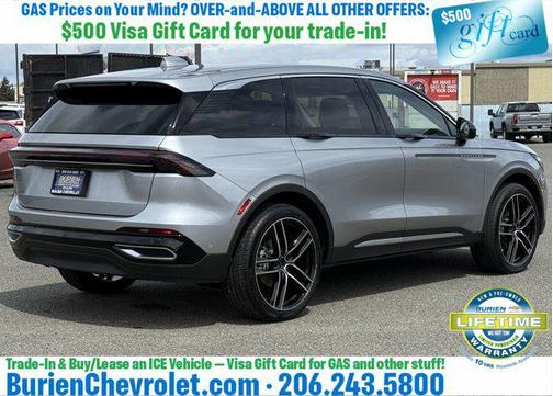 Silver Radiance Metallic Clearcoat 2024 Lincoln Nautilus Premiere