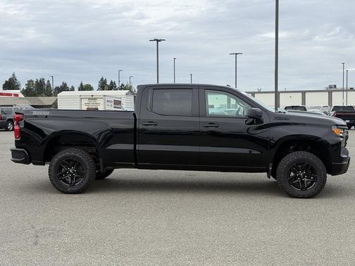 Black 2026 Chevrolet Silverado 1500 Custom Trail Boss