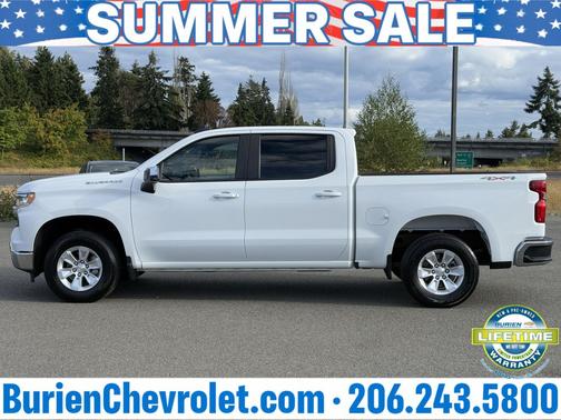 Summit White 2025 Chevrolet Silverado 1500 LT
