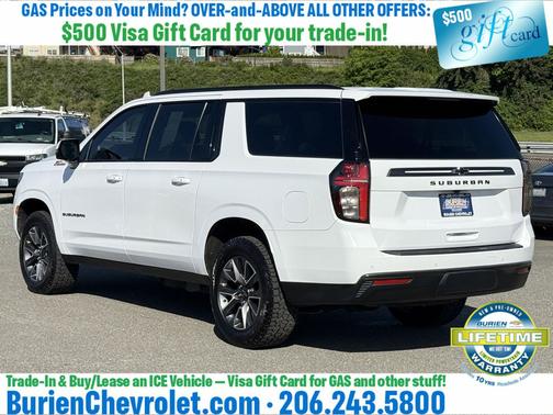 Summit White 2022 Chevrolet Suburban 4WD Z71
