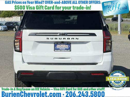 Summit White 2022 Chevrolet Suburban 4WD Z71