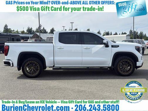 Summit White 2025 GMC Sierra 1500 Elevation