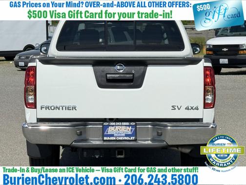 Glacier White 2019 Nissan Frontier SV