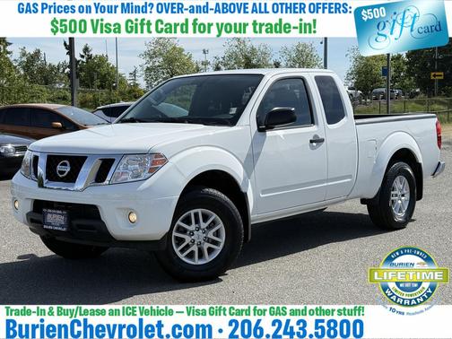 Glacier White 2019 Nissan Frontier SV