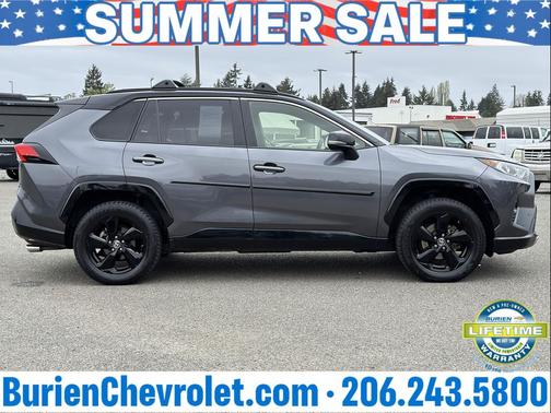 Magnetic Gray Metallic w/Black Roof 2019 Toyota RAV4 Hybrid SE