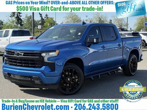 Glacier Blue Metallic 2022 Chevrolet Silverado 1500 RST