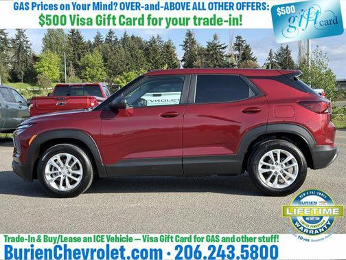 Crimson Metallic 2024 Chevrolet Trailblazer LS