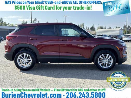 Crimson Metallic 2024 Chevrolet Trailblazer LS