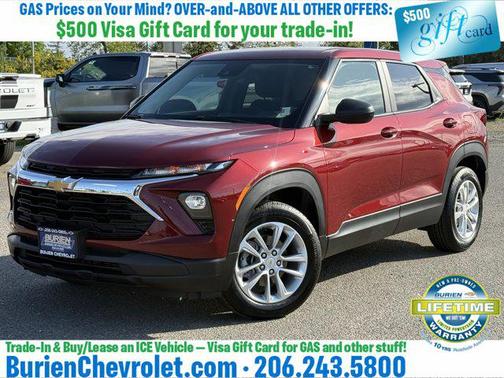 Crimson Metallic 2024 Chevrolet Trailblazer LS