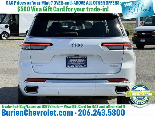 Bright White Clearcoat 2024 Jeep Grand Cherokee L Overland