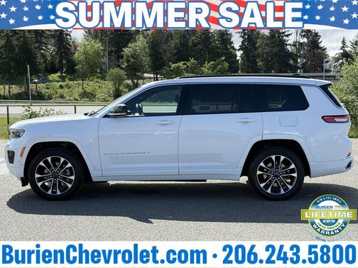 Bright White Clearcoat 2024 Jeep Grand Cherokee L Overland