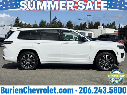 Bright White Clearcoat 2024 Jeep Grand Cherokee L Overland