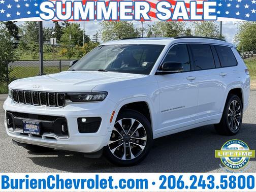 Bright White Clearcoat 2024 Jeep Grand Cherokee L Overland