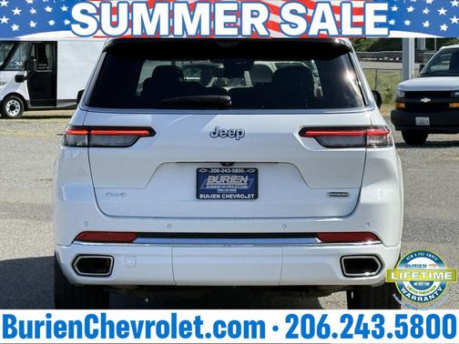 Bright White Clearcoat 2024 Jeep Grand Cherokee L Overland