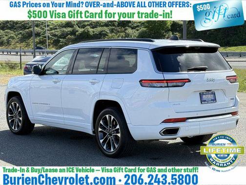 Bright White Clearcoat 2024 Jeep Grand Cherokee L Overland