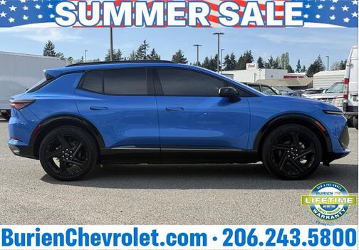 Riptide Blue Metallic 2025 Chevrolet Equinox EV RS