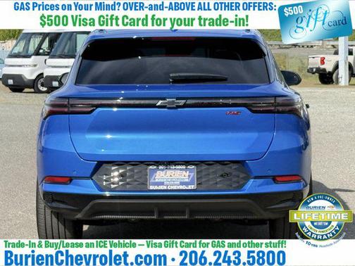 Riptide Blue Metallic 2025 Chevrolet Equinox EV RS