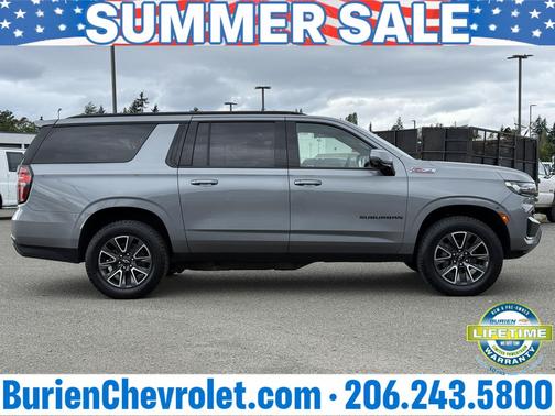 Satin Steel Metallic 2022 Chevrolet Suburban 4WD Z71
