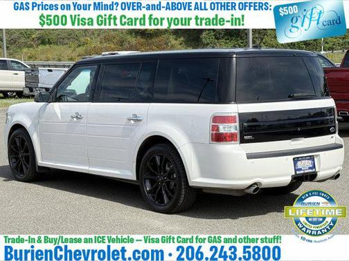 White Platinum Metallic Tri-Coat 2019 Ford Flex SEL