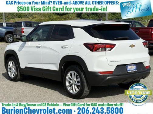Summit White 2024 Chevrolet Trailblazer LS