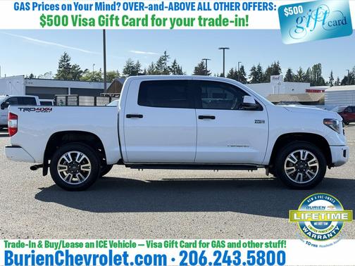 Super White 2021 Toyota Tundra SR5