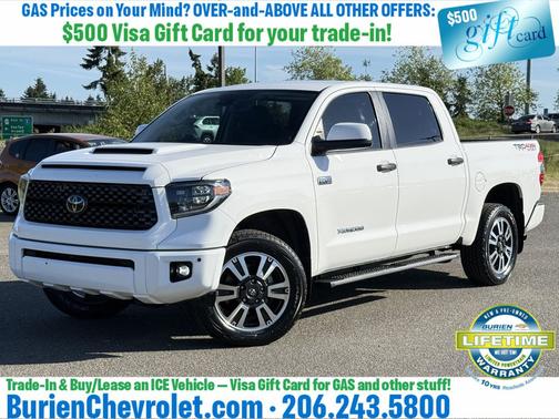 Super White 2021 Toyota Tundra SR5