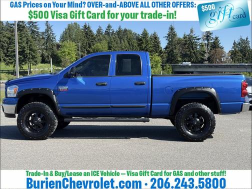 Blue 2007 Dodge Ram 2500 SLT/TRX