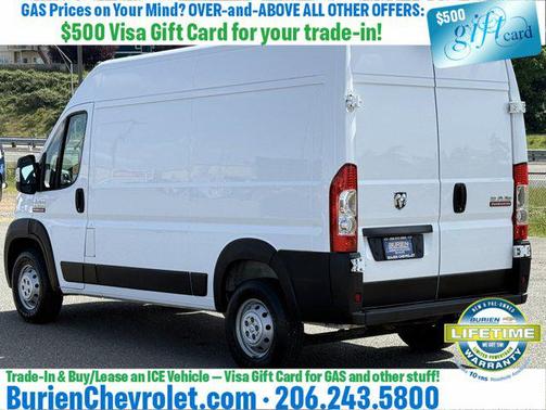 Bright White Clearcoat 2019 RAM ProMaster 2500 High Roof
