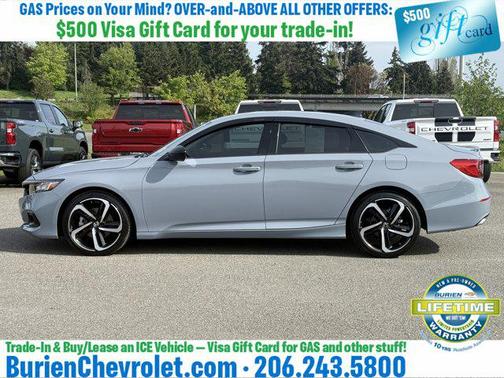Gray 2021 Honda Accord Sport SE 1.5T