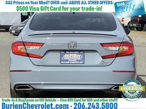 Gray 2021 Honda Accord Sport SE 1.5T