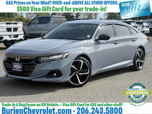Gray 2021 Honda Accord Sport SE 1.5T