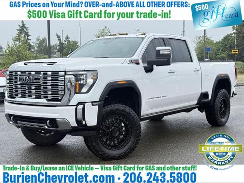 White Frost Tricoat 2024 GMC Sierra 2500 Denali