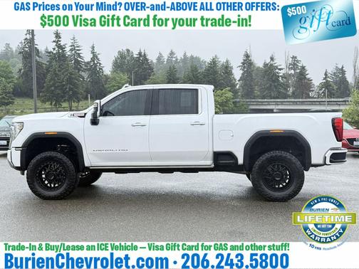 White Frost Tricoat 2024 GMC Sierra 2500 Denali