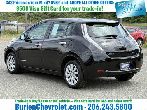 Super Black 2015 Nissan Leaf S