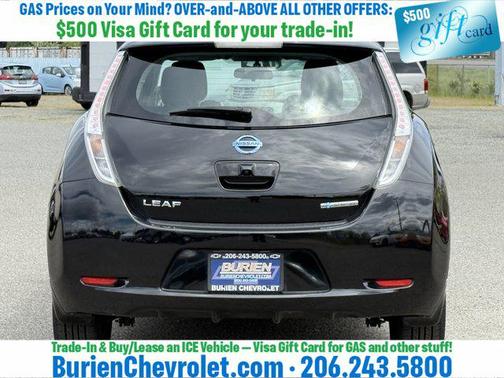 Super Black 2015 Nissan Leaf S