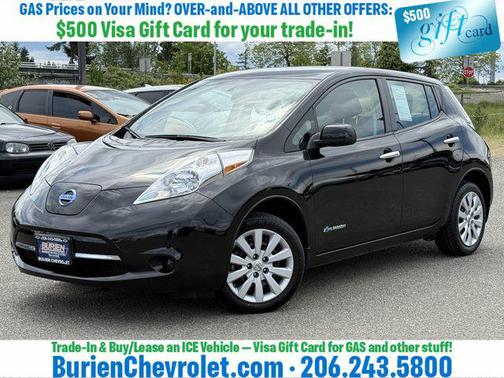 Super Black 2015 Nissan Leaf S