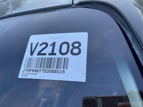 Black 2005 Lexus SC 430 Base