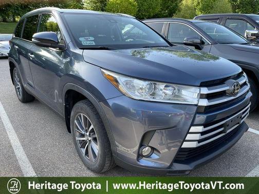Shoreline Blue Pearl 2019 Toyota Highlander XLE