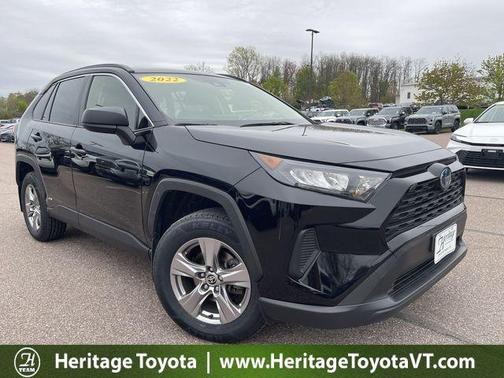 Midnight Black Metallic 2022 Toyota RAV4 Hybrid LE